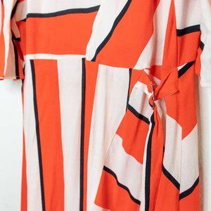 topshop diagonal stripe midi dress